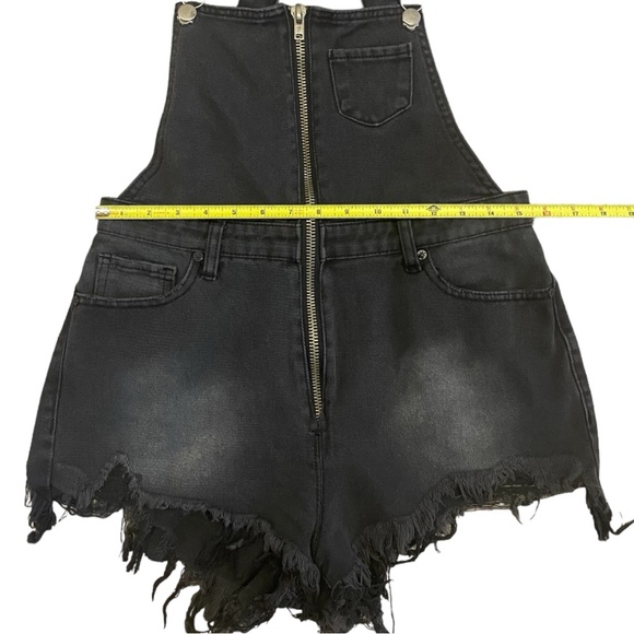 UNIF front zip denim overall shorts - Picture 7 of 7